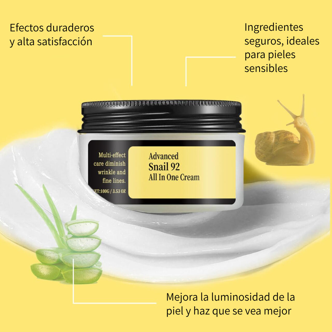 Crema facial de caracol – Hidratación y regeneración profunda