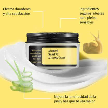 Crema facial de caracol – Hidratación y regeneración profunda